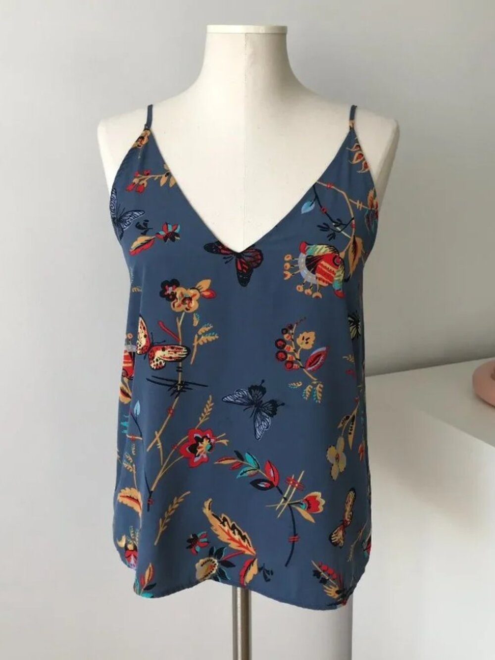 Abercrombie & Fitch Floral Butterfly Cami S
